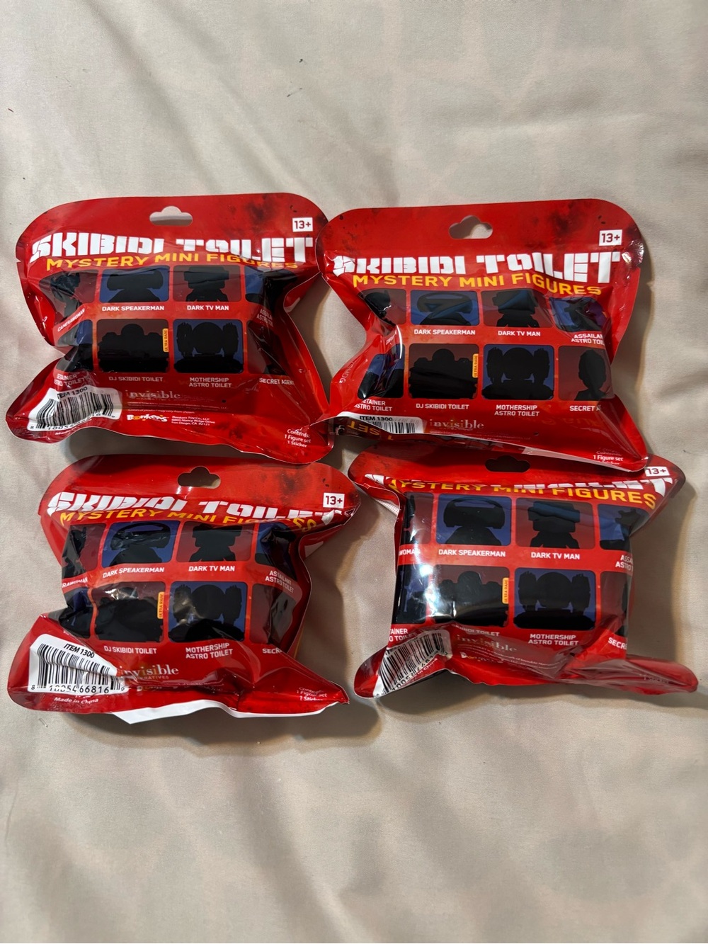 Skibidi Mystery Toy 4pk